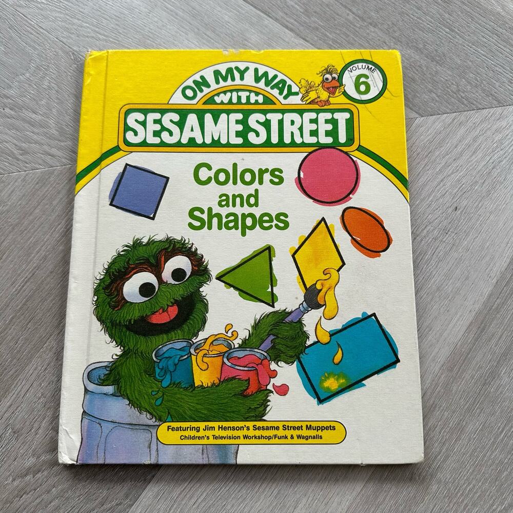 On My Way With Sesame Street Book Volume 6 Colors and Shapes 1989 083430080x